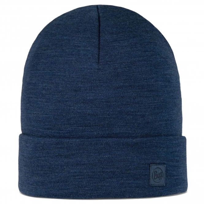 Buff Solid Merino Beanie Heavyweight