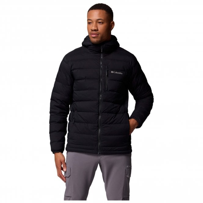 Columbia Mens Drift Peak Stretch Down Hooded Jacket