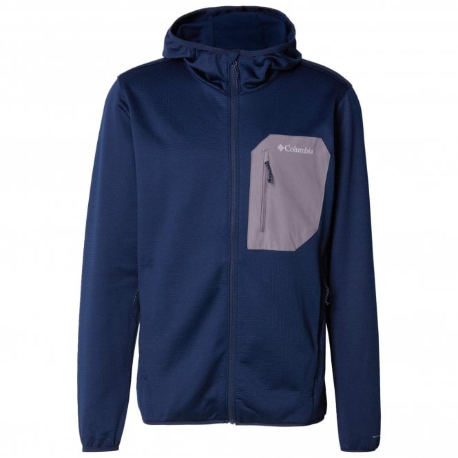 Columbia Mens Tall Heights Hooded Grid Fleece Full Zip