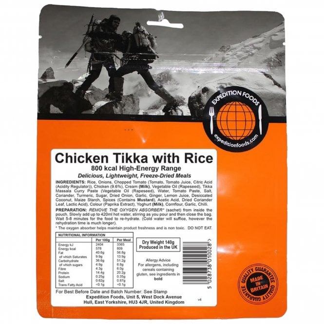 Expedition Foods Chicken Tikka with Rice