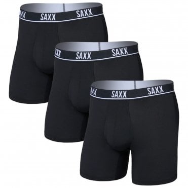 Mens Essential Performance Mesh Boxer Brief  Fly 3 Pack