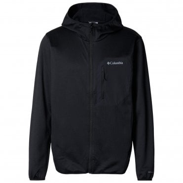 Mens Tall Heights Hooded Grid Fleece Full Zip