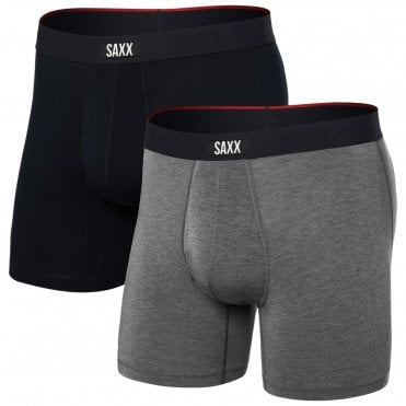Mens Vibe Xtra Boxer Brief Fly 2 Pack