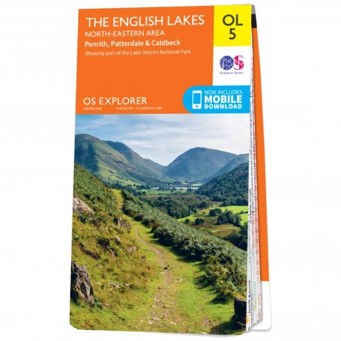 Ordnance Survey Explorer Active 5 Lake District - North Eastern