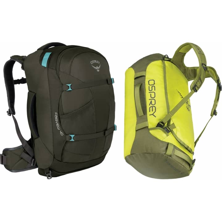 Win an Osprey Womens Fairview 40 or an Osprey Tansporter 40