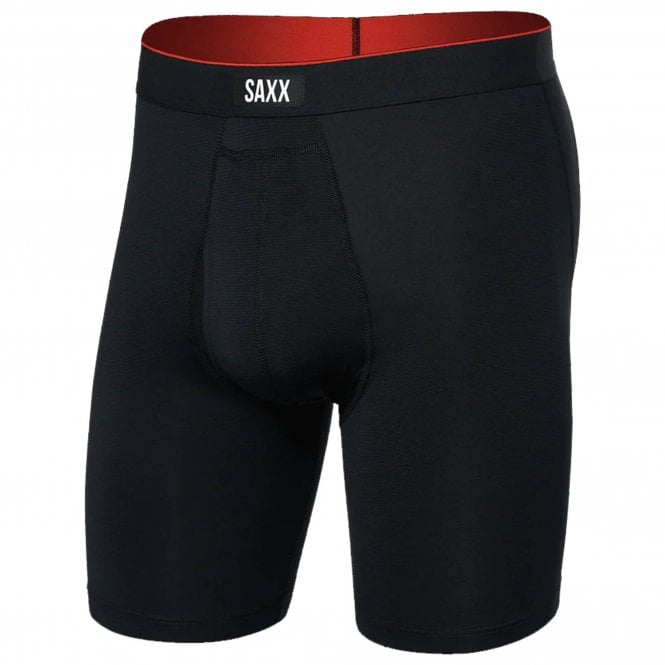 Saxx Mens Multi Sport Mesh Long Boxer Brief Fly