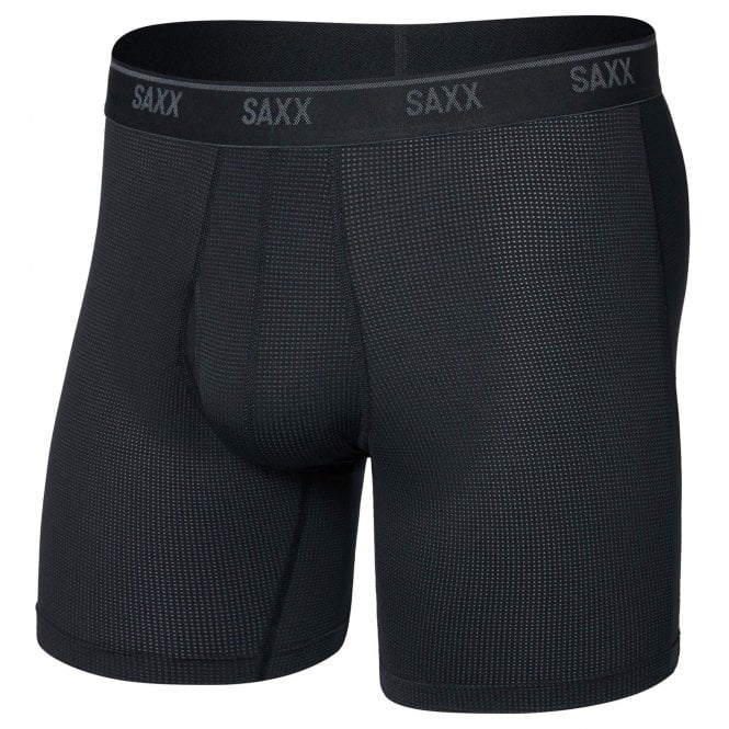Saxx Mens Quest Quick Dry Mesh Boxer Brief Fly