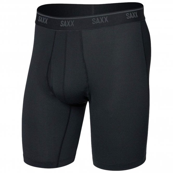 Saxx Mens Quest Quick Dry Mesh Long Boxer Brief Fly