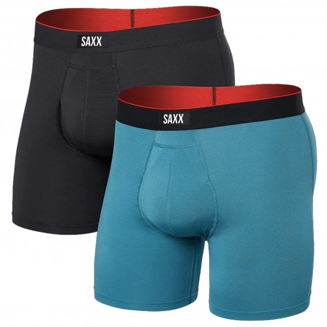 Saxx Multi Sport Mesh Boxer Brief Fly 2 Pack
