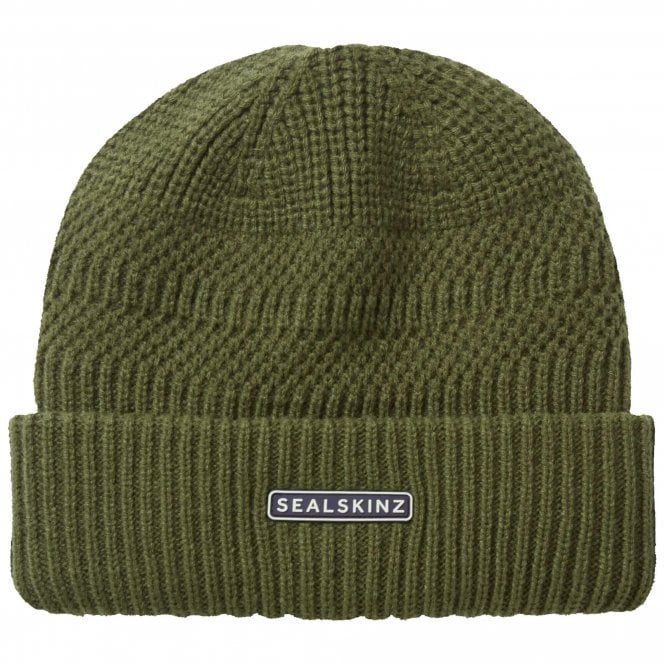 Sealskinz Gressenhall Waterproof Cold Weather Textured Stripe Roll Cuff Beanie