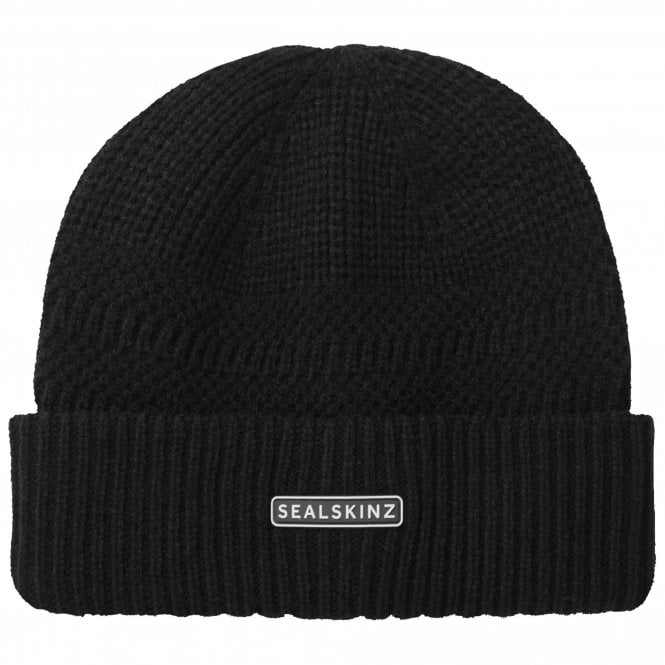 Sealskinz Gressenhall Waterproof Cold Weather Textured Stripe Roll Cuff Beanie